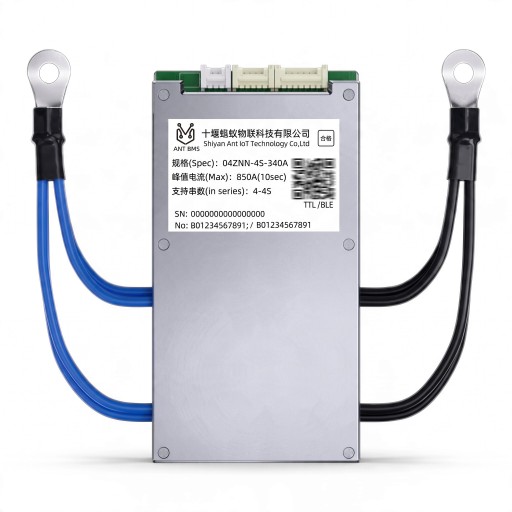 Balanse BMS modul JNFN S Bluetooth 4S 340 A Spids 850 A Til Li-ion LiFePO4 LTO og Na-ion Sølv Til elcykler og løbehjul