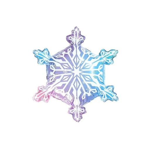 Balão de Folha de Natal Floco de Neve