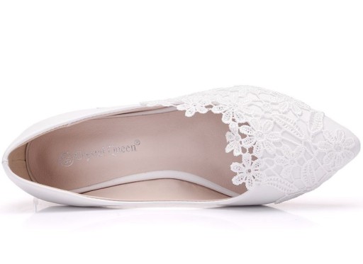 Balerinas femininas com renda floral