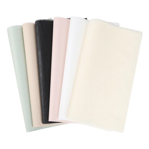 Balicí papír na květiny sada 38 ks 30x30 cm poloprůsvitný papír světlé barvy floristický obal na dárky a kytice