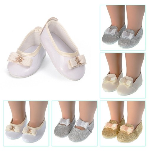 Ballerines avec nœud pour poupée