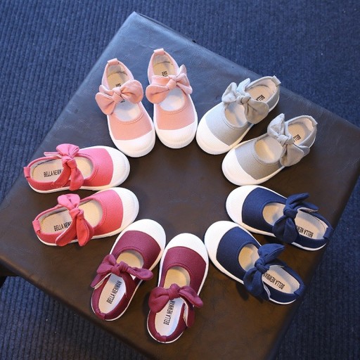 Ballerines en toile pour filles
