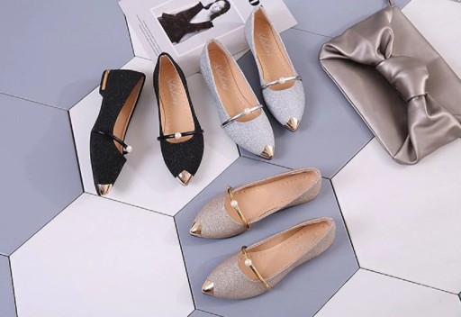 Ballerines pour femmes avec perle