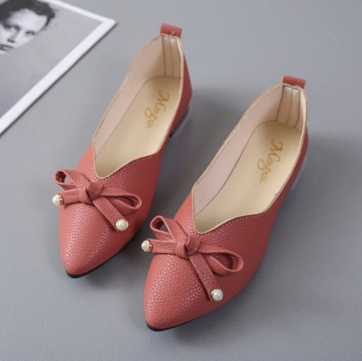 Ballerines pour femmes en simili cuir