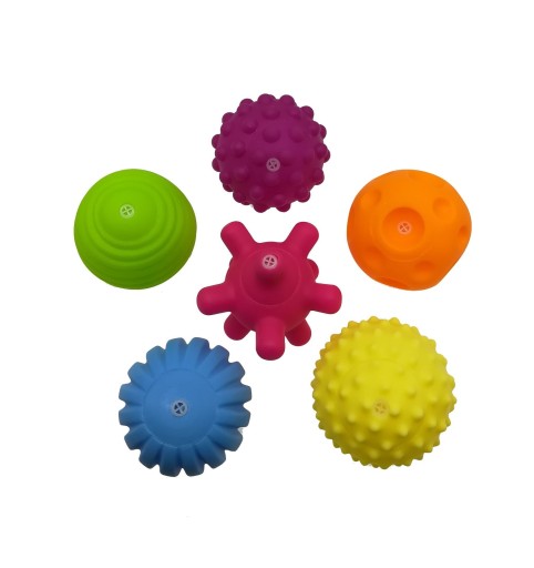 Balles texturées 6 pcs