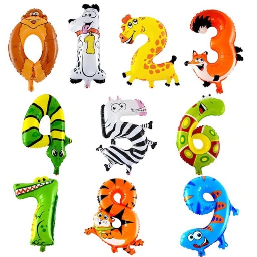 Ballon animal chiffre