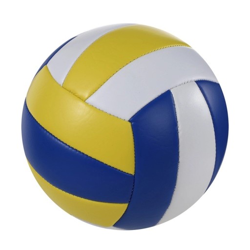Ballon de volley-ball taille 5 Bleu-jaune-blanc Ballon d'entraînement professionnel pour les jeunes Débutants Volley-ball en salle et de plage