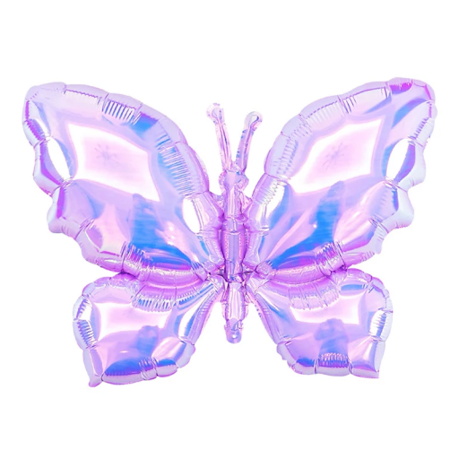 Ballon en aluminium 98 x 72 cm Grand ballon en forme de papillon Décoration gonflable pour les anniversaires, les fêtes, les mariages et les événements pour enfants