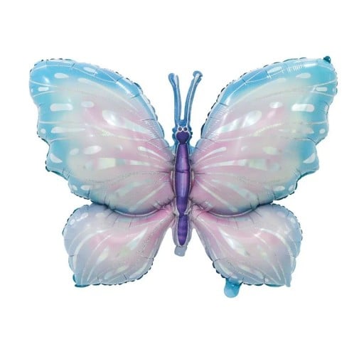 Ballon en aluminium papillon 72 × 98 cm Balloon multicolore en forme de papillon Décoration pour anniversaires, mariages, fêtes, décoration