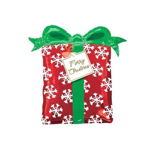 Ballon en foil de Noël cadeau