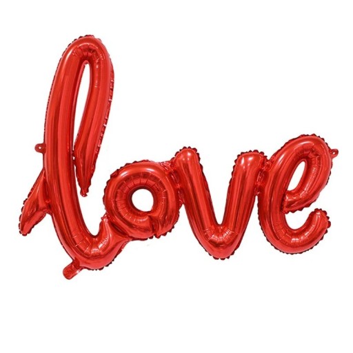 Ballon gonflable LOVE Décoration de Saint-Valentin Écriture en ballons pour fête Décoration romantique Célébration de mariage Anniversaire 73x43 cm