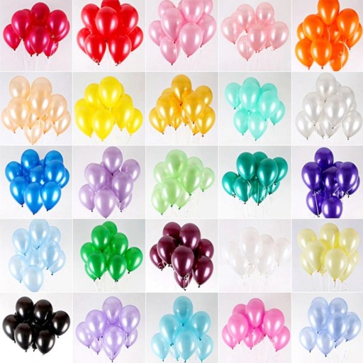 Ballons colorés 50 pcs