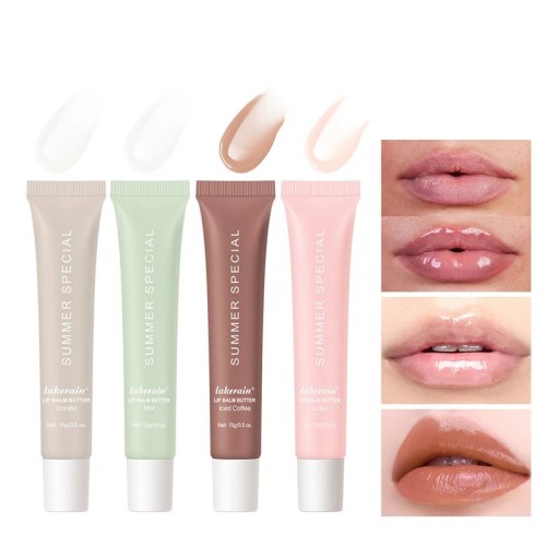 Balm para lábios brilhante de verão 15 g Proteção e nutrição dos lábios Proteção UV Balm hidratante para lábios Cuidados de verão para lábios Brilho e suavidade nos lábios