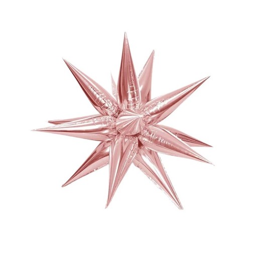 Baloane din folie cu stea Decoratiuni de Craciun Decoratiuni pentru petreceri Baloane colorate in forma de stea Stea gonflabila 3D Steaua decorativa din folie 56cm 6buc