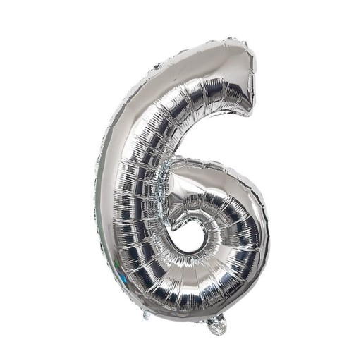 Balon argintiu ziua de nastere cu un numar de 40 cm