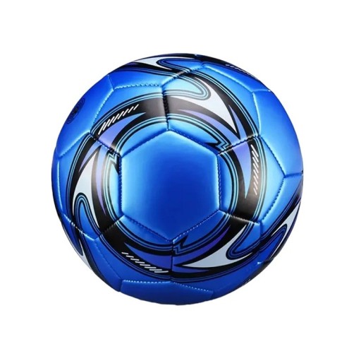 Balón de fútbol azul tamaño 5 Material PU Balón elástico impermeable Balón de entrenamiento impermeable Resistente al desgaste para todas las superficies
