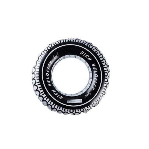 Balonek pneumatika 60 cm Velký foliový balónek ve tvaru závodní pneumatiky Dekorace na dětské narozeniny závodní party motorsport