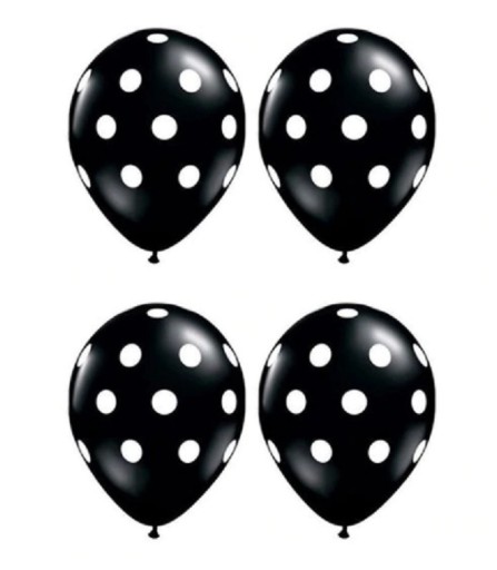 Balónky s puntíky - 10 kusů