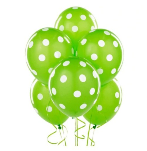 Balony w kropki - 10 sztuk