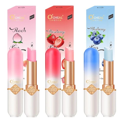 Balsam de buze colorat hidratant, rezistent la apă, 3 g Culoare delicată și nutriție pentru buze Balsam de buze impermeabil, strălucire și hidratare colorată Buze fără uscare