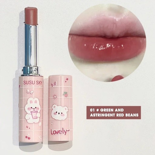 Bálsamo labial de color, hidratante, de larga duración y brillante