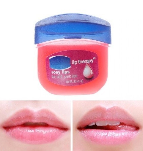 Bálsamo labial nutritivo de color rosa