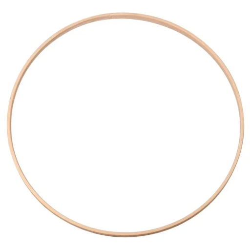 Bambu-ympyrä 36 cm koristeiden valmistukseen Luonnollinen rengas makramee-unienpyydystämiseen Kukka-asetelmat DIY häät koristelu