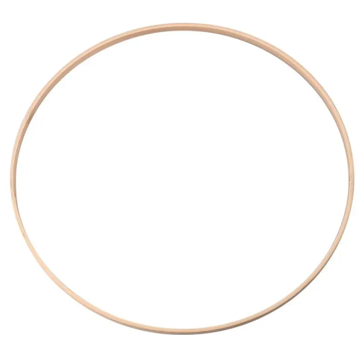 Bambusová obruč 33 cm Kruhový rám na DIY dekorace Výroba lapače snů Macramé věnec Vyšívací obruč Přírodní dekorace