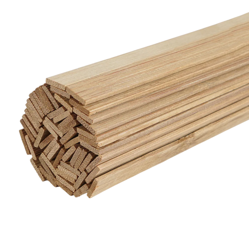 Bambusové plátky 10 ks 2 x 10 x 200 mm Přírodní bambusové pásky pro ruční výrobu Modelářství Dekorace DIY Řemeslné potřeby