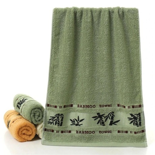 Bambusový ručník Kvalitní bambusový ručník Vysoce absorpční ručník z bambusového vlákna 35 x 75 cm