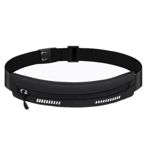 Banda deportiva para el sudor con bolsillo con cremallera, fabricada en licra, para running, fitness y ciclismo (negro, naranja, gris o azul)