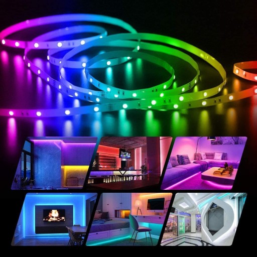 Banda LED RGB cu bluetooth