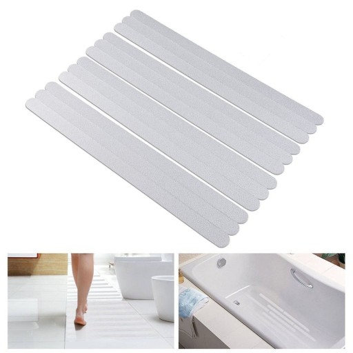 Bandes antidérapantes autocollantes pour salle de bain 24 pcs
