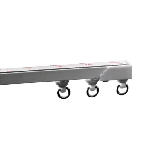 Bara de perdea autoadezivă puternică 450 cm Nano, bară de glisare silențioasă, montaj pe partea superioară și laterală, fără găurire, decorațiune rezistentă pentru fereastră