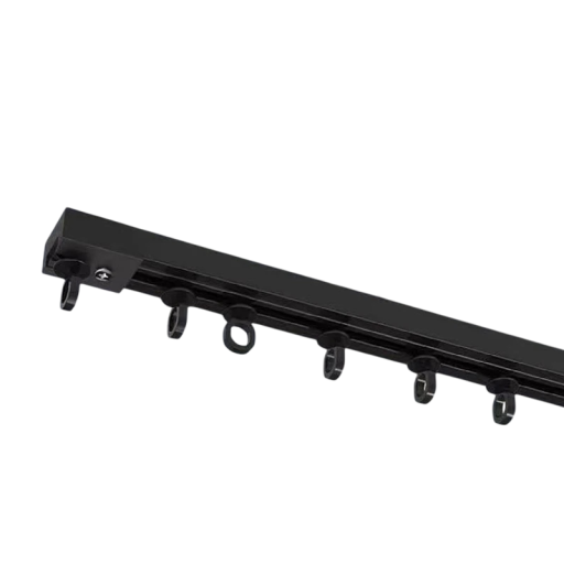 Bara de perdea autoadezivă puternică 500 cm Nano, bară de glisare silențioasă, montaj plastic superior și lateral, fără găurire, decorare universală pentru fereastră