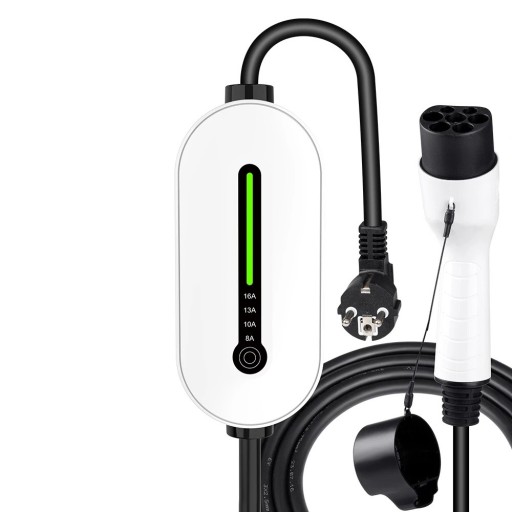 Bärbar laddare för elbilar IPENGEN EV 3,5 kW GBT Wallbox 16A 1-fas 3,5 m kabel Laddstation med Schuko-kontakt