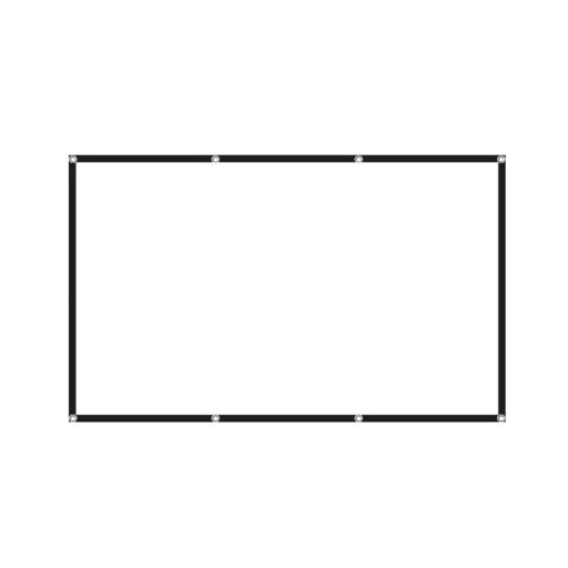 Bärbart hopfällbart projiceringsduk 234 cm 92" 16:9 199x112 cm Vit duk med hög densitet för inomhus- och utomhusbruk Laser