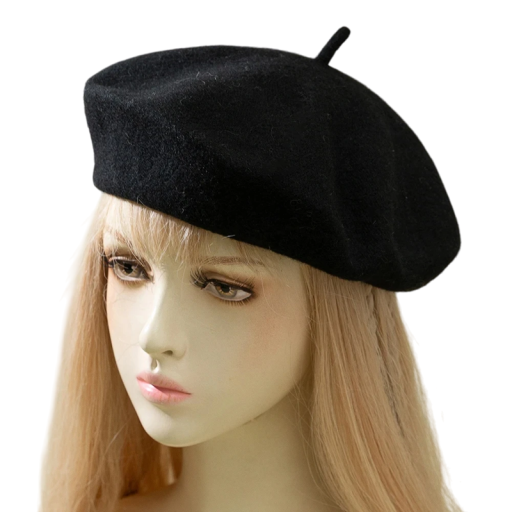 Baret för kvinnor i imitation av kashmir Elegantisk vintermode huvudbonad Stilig accessoar för kallt väder Dam höst hatt