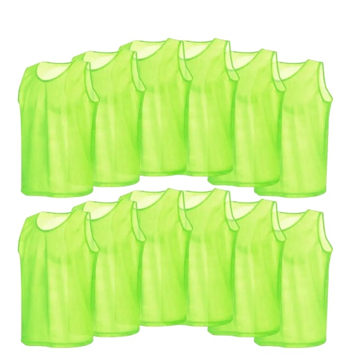 Barevná rozlišovací vesta na sport Sada rozlišovacích dresů Rozlišovací sportovní dres pro děti 12 ks