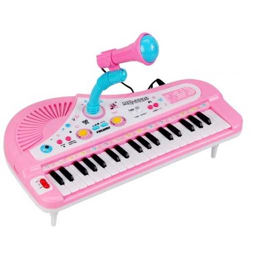 Barnpiano med tillbehör