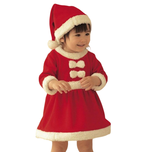 Barns fru Claus kostym