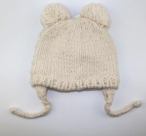 Barns vintermössa över öronen Teddy