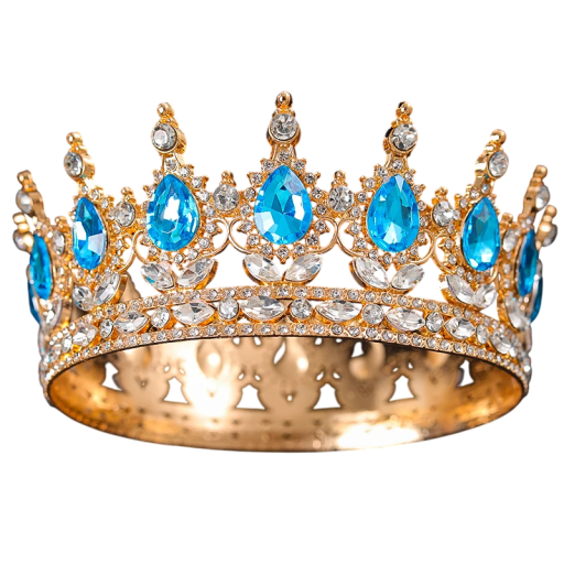 Barocke runde goldene Hochzeitskrone mit Kristallen Luxusisches Edelsteinhalsband Krönende Kopfbedeckung für Bräute, Königinnen und Könige