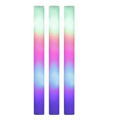 Barras de espuma LED multicolor, 60 unidades