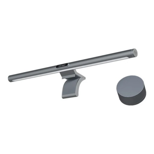 Barre lumineuse LED pour écran Yeelight Screen Bar Pro 49 cm RGB rétroéclairage Télécommande sans fil Contrôle par application Ra95 Gris Alimentation