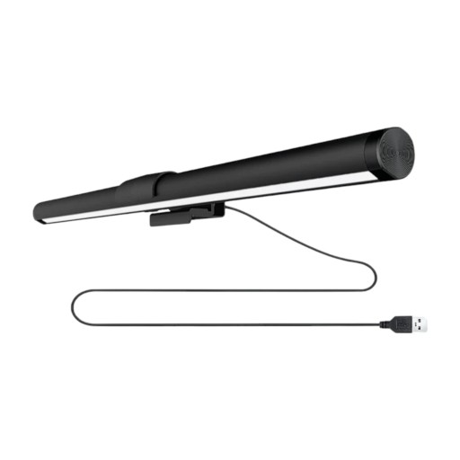 Barre lumineuse LED pour moniteur 44 cm RGB rétroéclairage 3 températures de couleur Dimming Support magnétique Alimentation USB Noir Pour le jeu