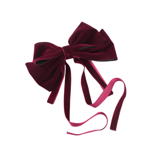 Barrette à cheveux double nœud en velours Accessoire capillaire élégant Mignonne petite boucle Ornement stylé pour les cheveux Épinglette à cheveux
