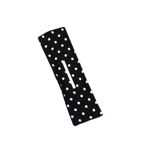 Barrette à cheveux pour femmes en forme de nœud à pois 9x34 cm Accessoire capillaire élégant et sucré Chignon rapide Outils de coiffure Tresses Décorations capillaires