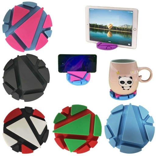 Base de silicone com saliências