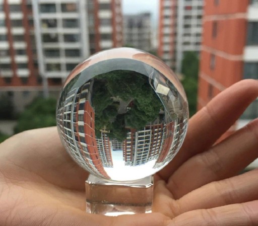 Base de vidro para bolas